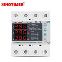 SINOTIMER D-STVP936V-80A-380V Protecteur de surtension et de sous-tension multifonction 3 phases 4 fils réglable avec récupération automatique et temporisation
