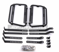 Boîtes latérales noires de 38 litres + Top Case 45L Accessoires de moto Mallettes de rangement universelles pour moto