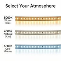 Lampu Strip LED DC24V SMD2835 120LED/m CRI98 Kelas Museum Warna Asli Fleksibel Linear Tape untuk Galeri Seni Rumah Mewah