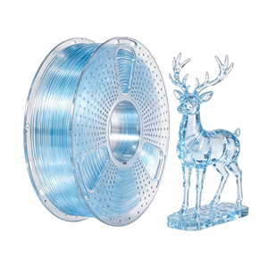 Filament d'imprimante 3D transparent souple à rebond doux TPU 95A 1,75 mm 250 g, bobine de la série transparente - Product Image 1