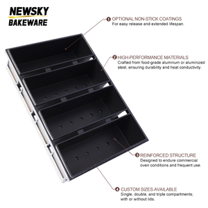 Chất lượng cao bakeware không dính hình chữ nhật bánh mì nướng hộp bánh mì khuôn loaf Baking Pan - Product Image 2