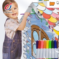 Chengji jeu de coloriage maison de noël 3D bricolage maison en carton Doodle maisons de jeux en carton pour enfants