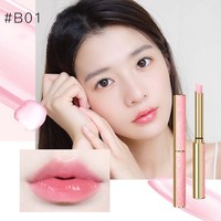 Baume à lèvres brillant rose changeant de couleur, hydratant longue durée, pêche-orange, soulage les lèvres sèches, végétalien, sans cruauté animale