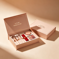 Boîte cosmétique à fermeture magnétique, emballage cadeau rigide en gros pour rouge à lèvres, crème, fard à paupières, logo et taille personnalisés