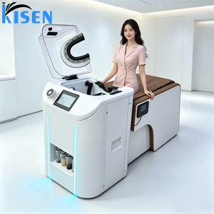 Fauteuil de lavage moderne pour salon de beauté, inclinable et automatique, avec bac à eau intégré pour spa capillaire et lavage de la tête - Product Image 3