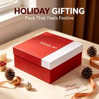 Boîte cadeau de luxe rigide avec couvercle et base, insert personnalisé pour coffret cadeau d'entreprise, emballage de marque pour produits cosmétiques et soins de la peau, vente en gros