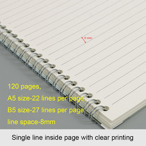 Foska B2B Stationery Dropshipping A5 B5 Size Hard Cover Side Spiral Binding Office Note <strong>Book</strong> for Office and School Supplies - Product Image 3