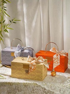 Cao cấp hai lớp Satin hairband cổ khăn phong cách Hàn Quốc hình học dài khăn lụa trang trí Ribbon tùy chỉnh f Hộp quà tặng - Product Image 4