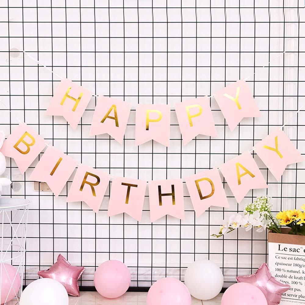 Happy Birthday Fishtail Letters Banner - Perfect Party Decor, image size:1000x1000