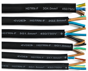 Câble en caoutchouc robuste à 4 conducteurs H07RN-F 3G2,<span class=keywords><strong>5</strong></span> <span class=keywords><strong>4G1</strong></span>,<span class=keywords><strong>5</strong></span> pour ascenseurs et grues - Product Image 3