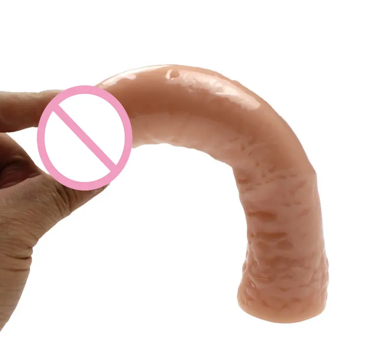 Giá rẻ PVC 7 inch mềm dương vật mà không có trứng âm đạo chèn kích thích nữ masturbator người lớn Nguồn cung cấp dildo Đồ chơi tình dục