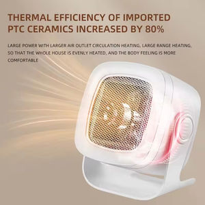 Calentador Eléctrico Portátil para Uso en Interiores, para el Hogar, Oficina, Habitación, Calentador con Ventilador Eléctrico, Cálido y Confortable, Mini Calentador de Escritorio - Product Image 3