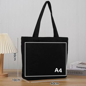 35*40*10cm Custom Logo Size Printed <b>Plain</b> Bulk <b>Large</b> Organic Calico Cotton <b>Canvas</b> Long Handle Grocery Shopping Strap Tote Bag - Product Image 6