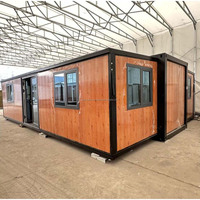 Maison conteneur extensible de 20 pieds, dortoir préfabriqué pour chantier de construction