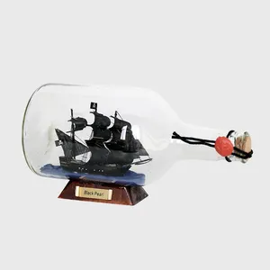 जहाज के मॉडल बहाव बोतल जहाज समुद्री डाकू कैरेबियन रानी ऐनी की बदला नवीनता समुद्री बोतल पोस्ट उपहार के लिए बच्चों