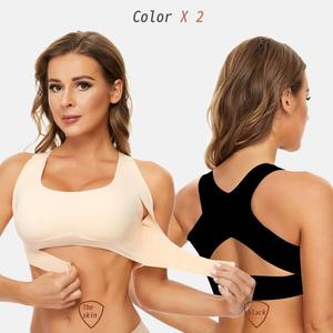 <span class=keywords><strong>Soutien</strong></span>-<span class=keywords><strong>gorge</strong></span> de correction posturale sans couture pour femmes, fermeture avant, push-up, réglable - Product Image 1