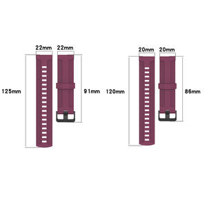 สายซิลิโคน20มม. 22มม. สำหรับ <span class=keywords><strong>Samsung</strong></span> Galaxy WATCH 6 5 4 Active 2 S3เกียร์กีฬา6คลาสสิก43 47มม. วงซิลิโคน - Product Image 6