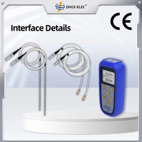 Thermomètre à capteur NTC compact, portable et léger, à double canal, pour la mesure de la température sur site