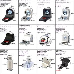 Support d'étagère de cuisine en alliage de <span class=keywords><strong>zinc</strong></span> avec chevilles invisibles et finition galvanisée, fabriqué en Chine, emballé pour l'expédition - Product Image 4