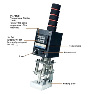 Handheld Trademark LOGO Hot Stamping Machine Leather Wood Bread Coconut Fruit Branding Hot Stamping Machine - Product Image 3