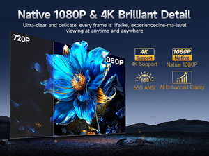 Projecteur numérique intelligent Magcubic HY350GT avec Google TV pour Netflix, 1080P, compatible Netflix et YouTube, prise en charge 8K - Product Image 3