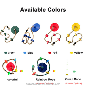 Accesorio para Parque Infantil Zoshine: <span class=keywords><strong>Columpio</strong></span> de Cuerda Redonda <span class=keywords><strong>con</strong></span> Nudos Reforzados, Juguete Educativo de Escalada para Niños - Product Image 4
