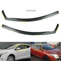 2 pièces, installation facile, déflecteurs de vent pour fenêtres de voiture, pare-pluie pour Renault Mégane MK3 3 portes hayon 2009-2015