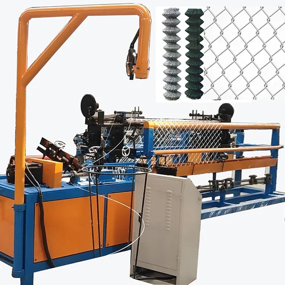 HBFL Factory wire concrete manual operated parts fully automatic chain link fence making machine price