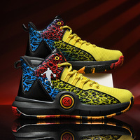 Chaussures de basketball pour étudiants et enfants, été, avec empeigne en mesh respirant et semelle intermédiaire en PU