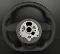 Volant de voiture personnalisé en cuir perforé à fond plat S-Line pour Audi A3 A4 A5 A6 B9 Q3 Q5 Q5 S3 S4 S5 RS3 RS5 Series