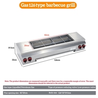 Barbecue à gaz haute performance en acier inoxydable pour restaurant et fêtes à domicile, idéal pour les brochettes et les légumes