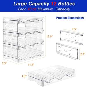 Armoire Offre Spéciale Bouteille D'eau Réfrigérateur Organisateur Amovible Casier À Vin pour Armoires Cuisine Garde-Manger Et Casier Organisateur - Product Image 5