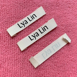 ฉลากผ้าฝ้ายธรรมชาติสำหรับเสื้อผ้าโลโก้บริษัทสำหรับหมวก - Product Image 1