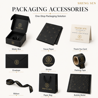 Cajas de Papel Negras Personalizadas con Logotipos para Ropa, Cajas de Envío Exprés y Cajas de Regalo con Etiquetas Colgantes