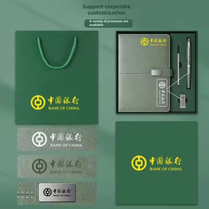 <span class=keywords><strong>Promo</strong></span> grosir bisnis mewah disesuaikan PU kulit A5 Notebook Set hadiah dengan pena, USB Drive - Product Image 4