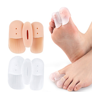 Séparateurs d'orteils en <span class=keywords><strong>silicone</strong></span> souples anti-abrasion, protège-orteils <span class=keywords><strong>pour</strong></span> <span class=keywords><strong>hallux</strong></span> <span class=keywords><strong>valgus</strong></span> et correction des orteils superposés - Product Image 3