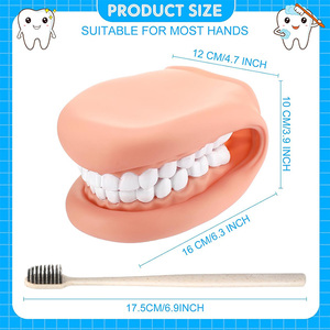 Miệng con rối với lưỡi răng miệng miệng con Rối tay răng miệng mô hình cho bé trai và bé gái dụng cụ giáo dục trị liệu ngôn ngữ - Product Image 2