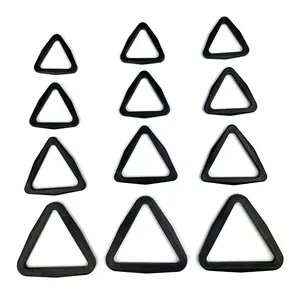 中国制造定制皮带扣制造商带黑色塑料释放 d 和三角形环袋零件