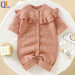 Combinaison en tricot pour bébé nouveau-né, garçon et fille, 4T, Thanksgiving, coton, boutons, manches longues, pull à volants pour garçon et fille - Product Image 3