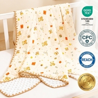 Manta Envolvente Reversible para Bebé de Algodón Crepé Minky Dot 300TC, para Todas las Estaciones, Personalizada, Venta al por Mayor de Fábrica, OEM ODM