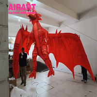 Dragon gonflable réaliste Artair Inflatables, chauve-souris gonflable personnalisée, dragon gonflable de couleur personnalisée