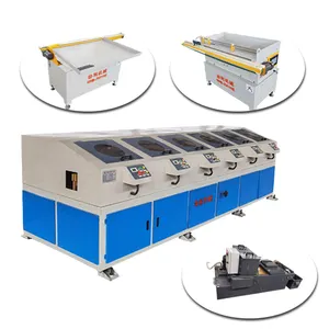 Xieli Machinery Multi-function round pipe rust removal automatic steel tube polishing machine with paper bag filter water tank