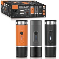 Mini machine à café électrique portable rechargeable 140W 90ML pour voyage en plein air, voiture, camping