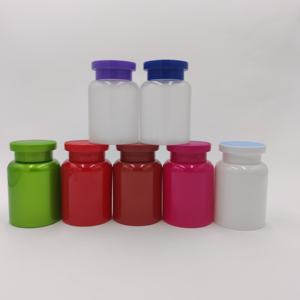 Botella de PET Engrosada de 150ml para Medicamentos, Vitamina E, Tapa Grande, Negra y Roja, Botella Vacía, Fabricante en Stock - Product Image 1