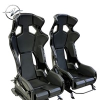 Siège baquet ergonomique de sport en cuir PU imperméable de haute qualité, en PVC et fibre de carbone, pour tous les modèles