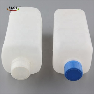 Bouteille distributrice de liquide <span class=keywords><strong>vide</strong></span> en HDPE blanc de <span class=keywords><strong>1L</strong></span> de haute qualité avec bouchon à vis, vente en gros - Product Image 3