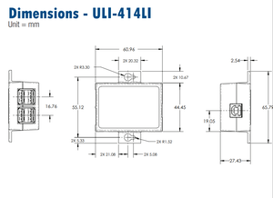 Advantech ULI-414LI 4 cổng tốc độ cao 480Mbps Độ ổn định cao nhỏ gọn công nghiệp cấp <span class=keywords><strong>USB</strong></span> 2.0 <span class=keywords><strong>Hub</strong></span> - Product Image 4