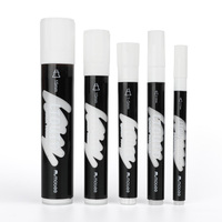 Marqueur liquide blanc Mobee P-5COMBO/5W, lot de 5 tailles, pour verre, tableau noir, enseigne de bistrot, pointes polyvalentes de 15 mm à 0,7 mm