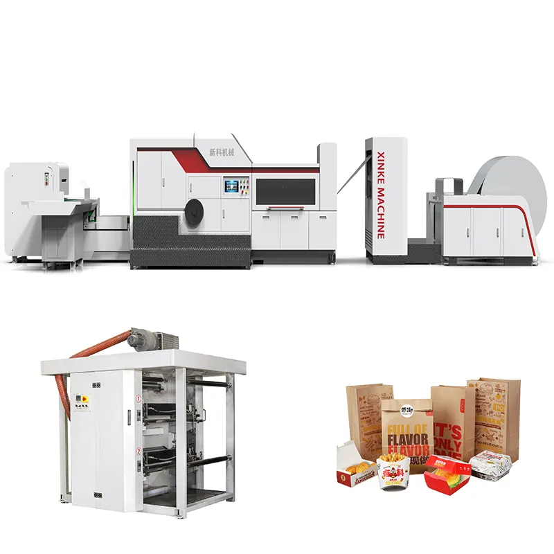 Disposable Paper Bag Making Machine Paper Bag Making Machine Low Price Paper Bag Making Machine With Printing