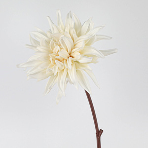 Thiết Kế Mới Chất Lượng Cao Đầu Lớn Hoa Hồng Trắng Hoa Duy Nhất Nhân Tạo PU Handmade Cho Đám Cưới Trở Lại Trường Học Trang Trí Nội Thất - Product Image 6